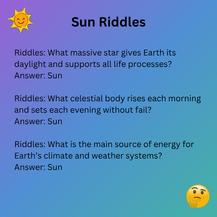 Sun Riddles For Adults